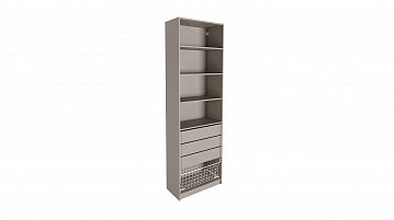 Гардеробная Keep (Кип), модуль 75*236*35, набор 3, Бежевый дымчатый